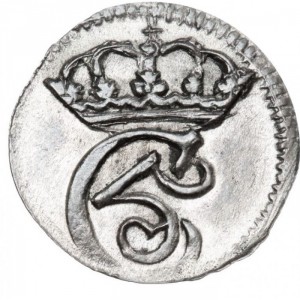 Аверс монеты Дания, 1 хвид, 1686