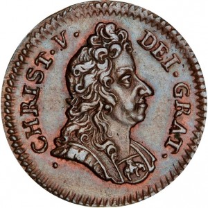 Аверс монеты Дания, ½ скиллинга, 1693-1696
