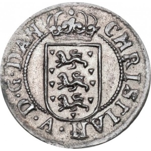 Аверс монеты Дания, 1 скиллинг, 1676-1681