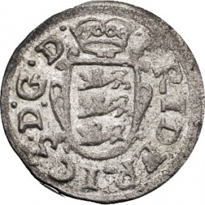 Аверс монеты Дания, 2 скиллинга, 1653-1655