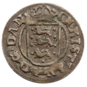 Аверс монеты Дания, 2 скиллинга, 1676-1681
