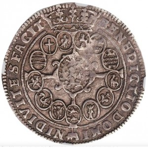 Реверс монеты Дания, ½ спесие далера, 1646