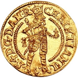 Аверс монеты Дания, ½ дуката, 1644-1646