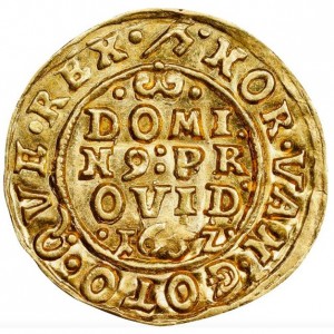Реверс монеты Дания, ½ дуката, 1652