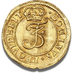 Аверс монеты Дания, ½ дуката, 1669