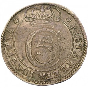 Аверс монеты Дания, 1 крона, 1681-1682