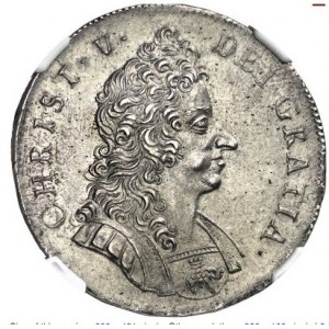 Аверс монеты Дания, 1 крона, 1693-1699