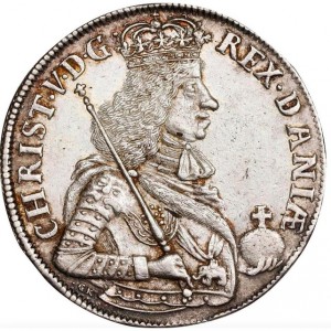 Аверс монеты Дания, 1 спесие далер, 1675