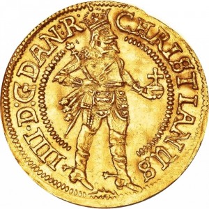 Аверс монеты Дания, 1 дукат, 1644-1648
