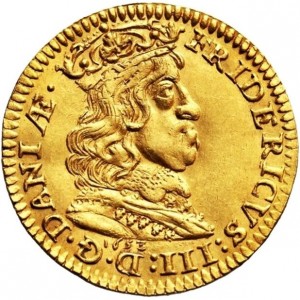 Аверс монеты Дания, 1 дукат, 1653, Без надписи: "DOMINUS PROVIDEBIT"