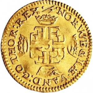 Реверс монеты Дания, 1 дукат, 1653, Без надписи: "DOMINUS PROVIDEBIT"