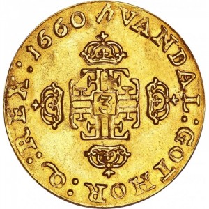 Реверс монеты Дания, 1 дукат, 1660-1662