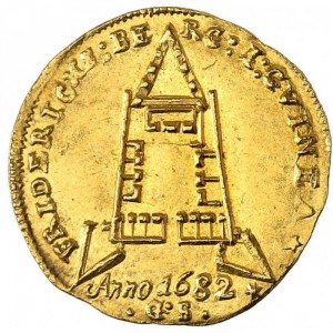 Реверс монеты Дания, 1 дукат, 1682