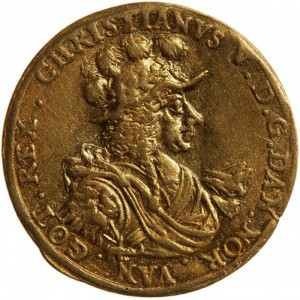 Аверс монеты Дания, 1 дукат, 1688