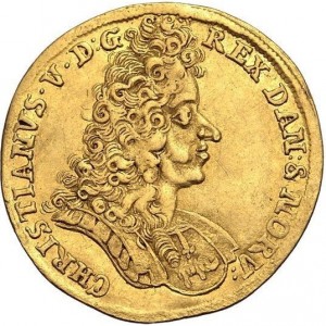 Аверс монеты Дания, 1 дукат, 1691-1696