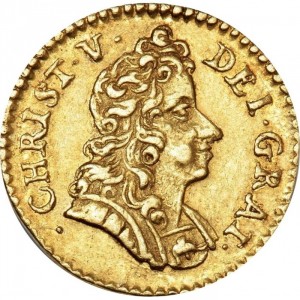 Аверс монеты Дания, 1 дукат, 1694-1696