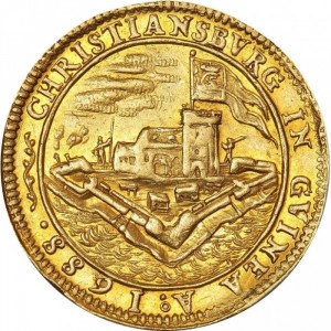 Реверс монеты Дания, 2 дуката, 1688
