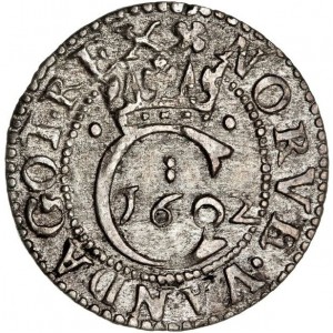 Реверс монеты Дания, 1 хвид, 1602