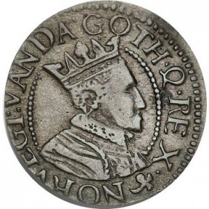 Аверс монеты Дания, 1 сейслинг, 1602