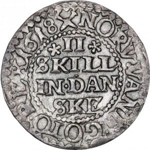 Реверс монеты Дания, 2 скиллинга, 1618