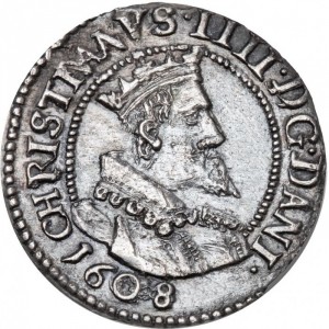 Аверс монеты Дания, 4 скиллинга, 1606-1608