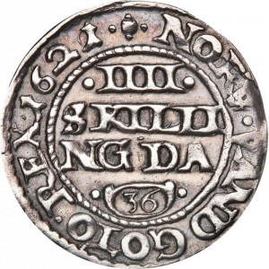 Реверс монеты Дания, 4 скиллинга, 1620-1621