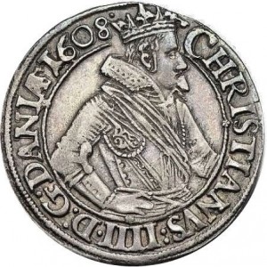 Аверс монеты Дания, 1 марка, 1607-1609