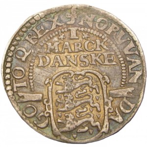 Реверс монеты Дания, 1 марка, 1612-1618