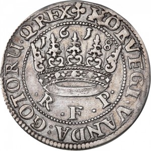 Реверс монеты Дания, ½ кроны, 1618