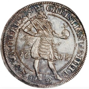 Аверс монеты Дания, 1 спесие далер, 1608-1621