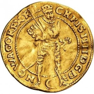 Аверс монеты Дания, 1 гульден, 1591-1593