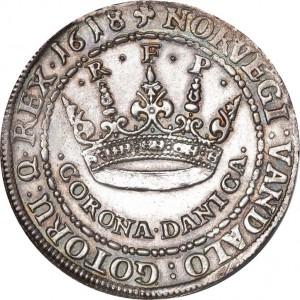 Реверс монеты Дания, 2 кроны, 1618-1619