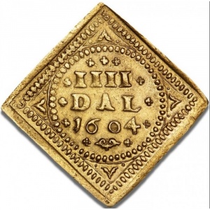 Реверс монеты Дания, 4 далера, 1604