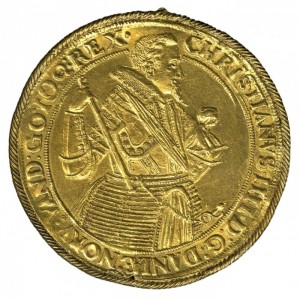 Аверс монеты Дания, 10 дукатов, 1588