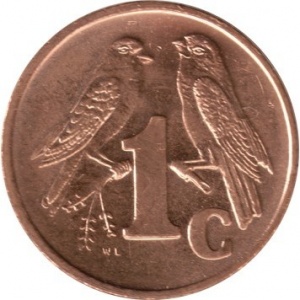 Реверс монеты ЮАР, 1 цент, 2000-2001
