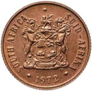 Аверс монеты ЮАР, 2 цента, 1970-1990
