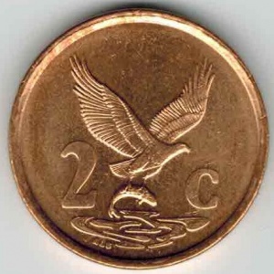 Реверс монеты ЮАР, 2 цента, 2000-2001