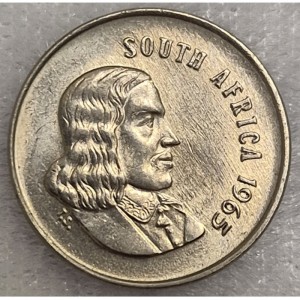 Аверс монеты ЮАР, 5 центов, 1965-1969, Надпись на английском языке - "SOUTH AFRICA"