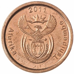 Аверс монеты ЮАР, 5 центов, 2011