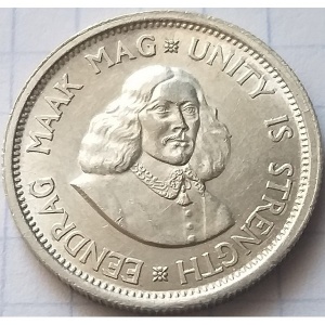 Аверс монеты ЮАР, 10 центов, 1961-1964