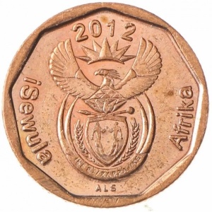 Аверс монеты ЮАР, 10 центов, 2012-2022