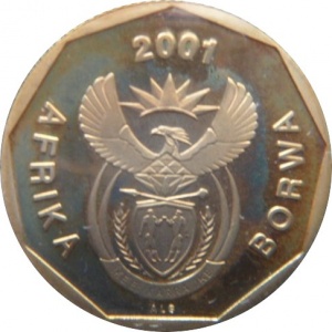 Аверс монеты ЮАР, 50 центов, 2000-2001