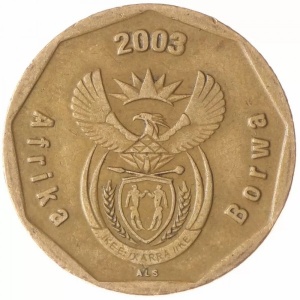 Аверс монеты ЮАР, 50 центов, 2003