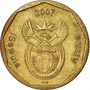 Аверс монеты ЮАР, 50 центов, 2007