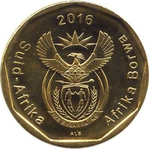 Аверс монеты ЮАР, 50 центов, 2016