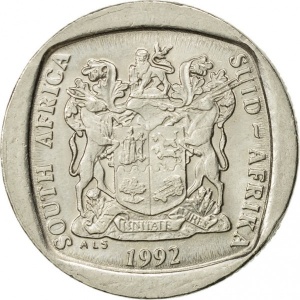 Аверс монеты ЮАР, 1 ранд, 1991-1995