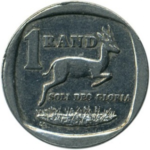 Реверс монеты ЮАР, 1 ранд, 1996-2000