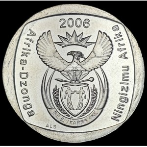 Аверс монеты ЮАР, 2 ранда, 2006-2018