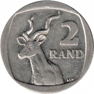 Реверс монеты ЮАР, 2 ранда, 2008-2020