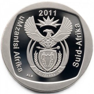 Аверс монеты ЮАР, 2 ранда, 2011-2013